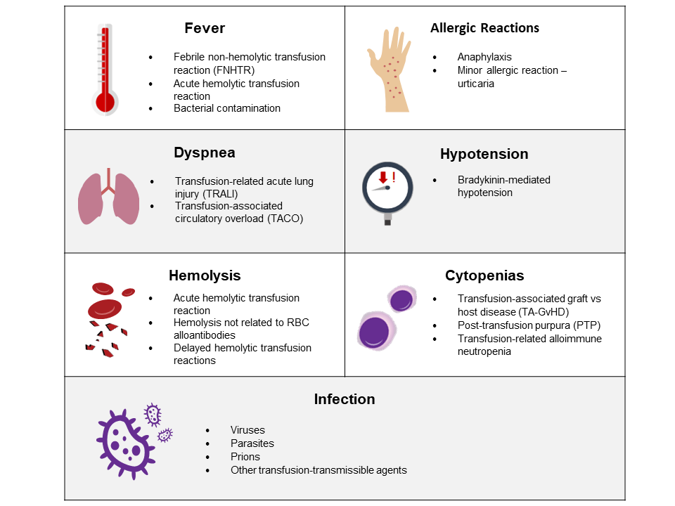 Figure 1 : Transfusion reactions