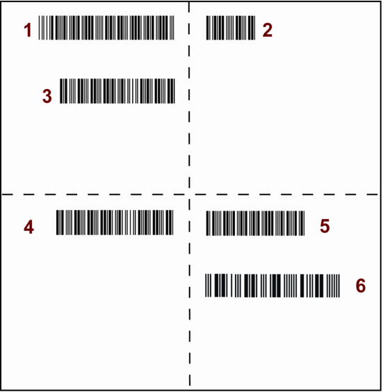 Image shows barcode placement on ISBT 128 blood component label.
