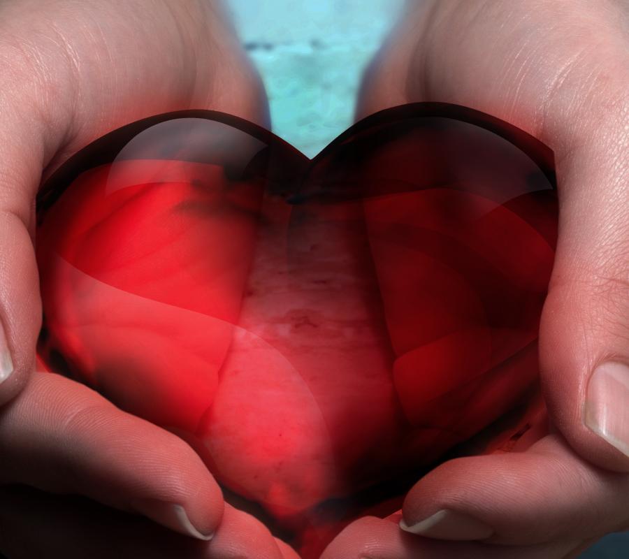 image of heart with hands
